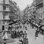 Antique photograph of World’s famous sites: Toledo Street, Naples, Italy