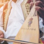 Man Plays Croatian Musical Instrument in Dubrovnik