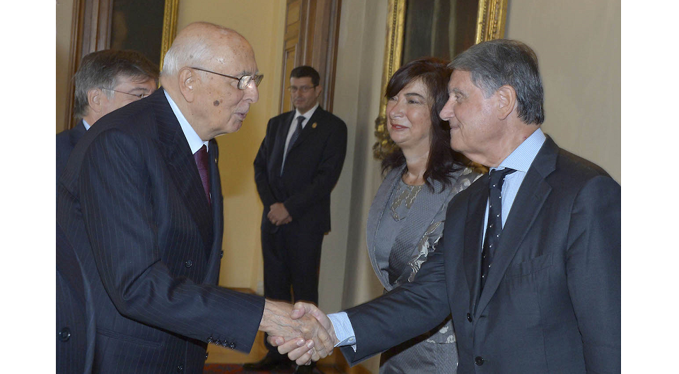 Il Comandante Aponte e Giorgio Napolitano
