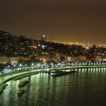 Panorama di Napoli di sera