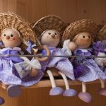 purple lavender dolls in the shop