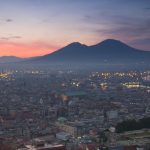 Sunrise over Naples with the Vesuvius
