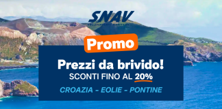 Prezzi da Brivido SNAV: sconti fino a -20% Prezzi da Brivido socnti fino al 20%